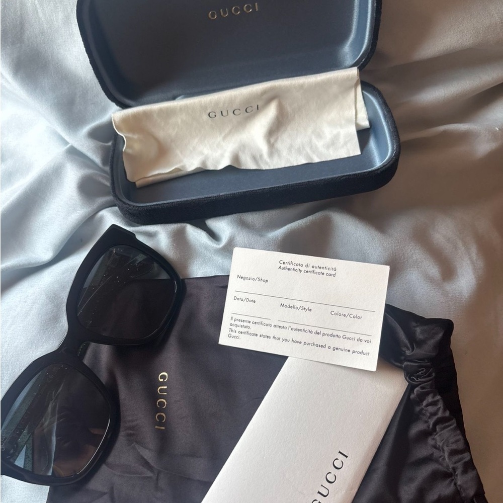 Gucci Black Sunglasses sherry line - Picture 7 of 9